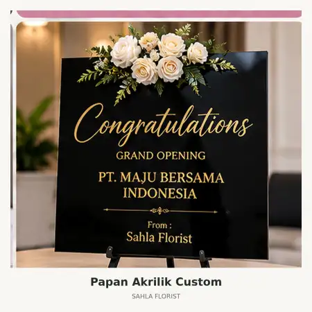 Papan Bunga Akrilik Banjarsari
